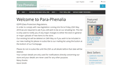 Desktop Screenshot of para-phenalia.com