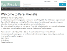 Tablet Screenshot of para-phenalia.com